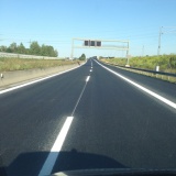 New roadmarking on higway is our main business in Germany.
