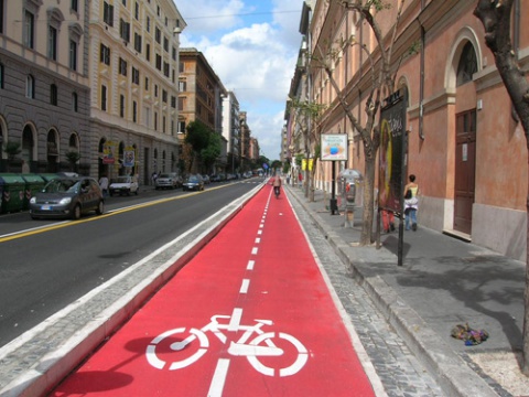 covered bicycle lane